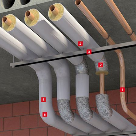 Теплоизоляция систем водоснабжения, канализации и отопления